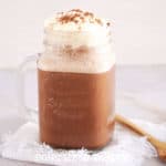 Paleo Mocha Frappe - Blended Coffee Drink Recipe #paleo #primal #vegan - DontMesswithMama.com
