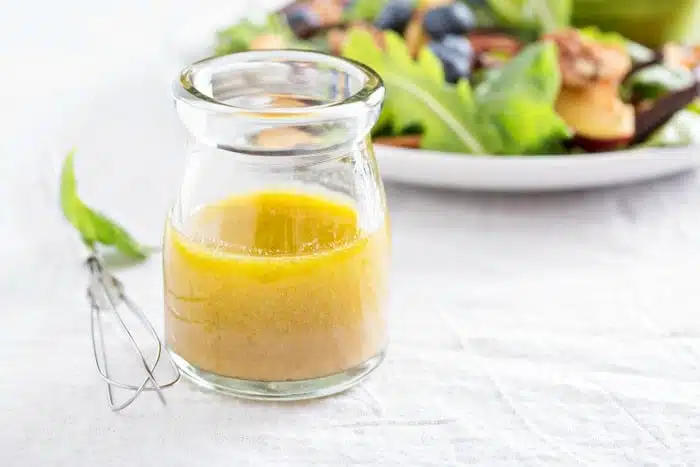 salad dressing in jar