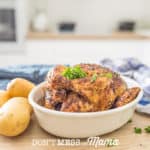 instant Pot Roast Chicken in a dish