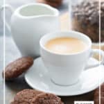 Grain-Free Chocolate Peppermint Cookie and coffee