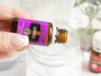 DIY Facial Scrub with lavender essential oil