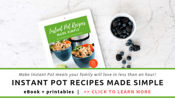 Instant Pot Recipes Made Simple front cover on an e reader