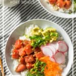 Ahi Tuna Poke Bowl - learn how to make this healthy dish at home - DontMesswithMama.com
