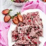 Paleo Dark Chocolate Strawberry Bark - delicious, healthy treat made with real food ingredients - DontMesswithMama.com