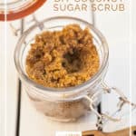 DIY Coconut Brown Sugar Scrub - just 2 ingredients and so easy to make for spa at home - DontMesswithMama.com
