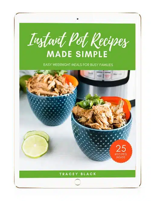 shot of Instant Pot Recipes Made Simple cookbook on an ipad