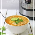 Instant Pot White Chicken Chili - DontMesswithMama.com