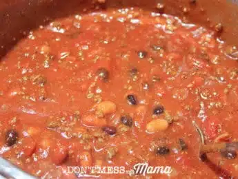 Instant Pot Three Bean Chili - Don't Mess with Mama
