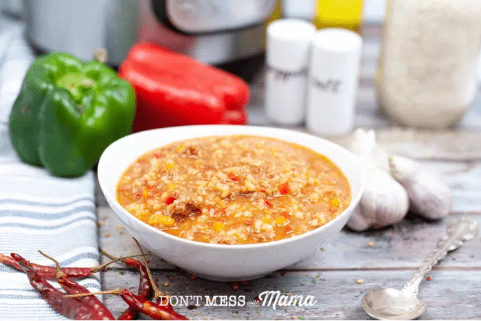 Instant Pot Stuffed Pepper Soup {Slow Cooker, Stove Top Options}
