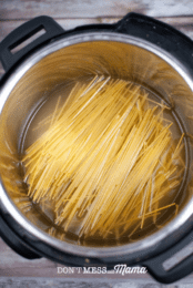 dry spaghetti in instant pot with broth