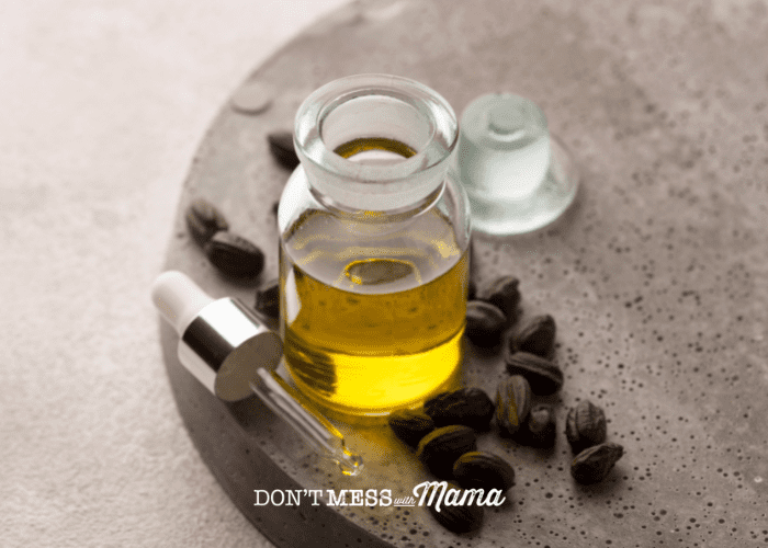 jojoba oil on counter top