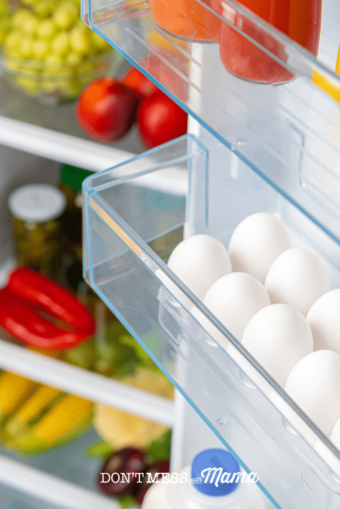eggs in door of fridge