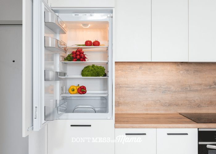 white fridge and kitchen wi