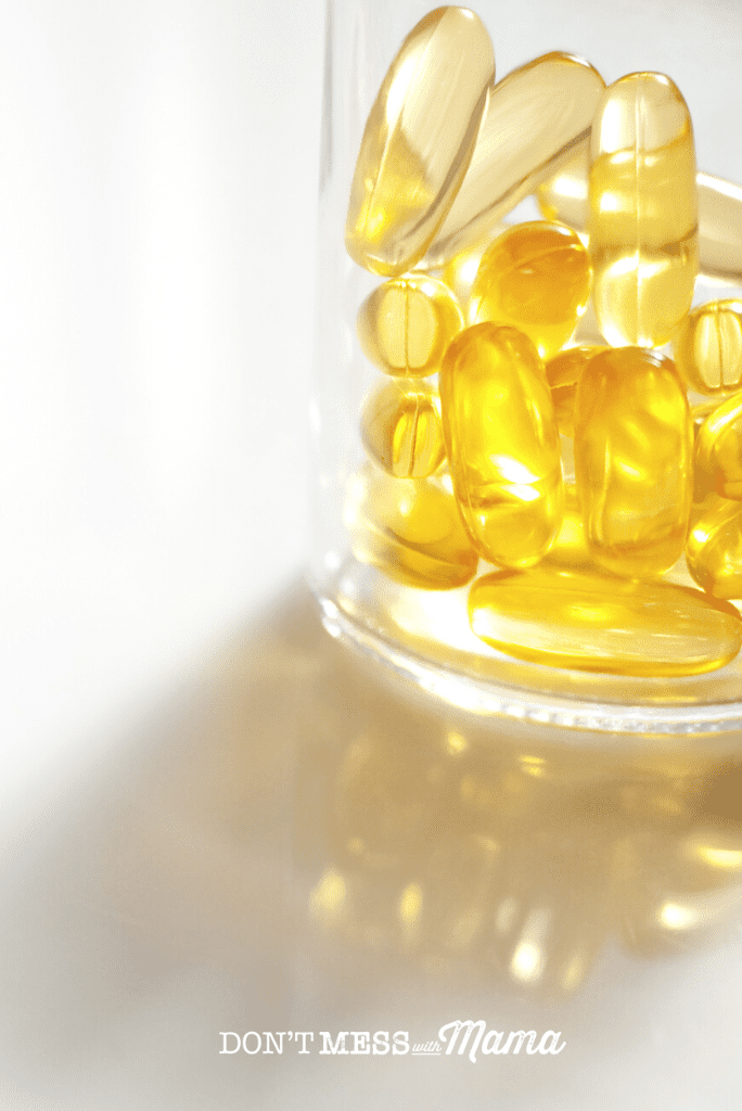 jar of cod liver oil supplements