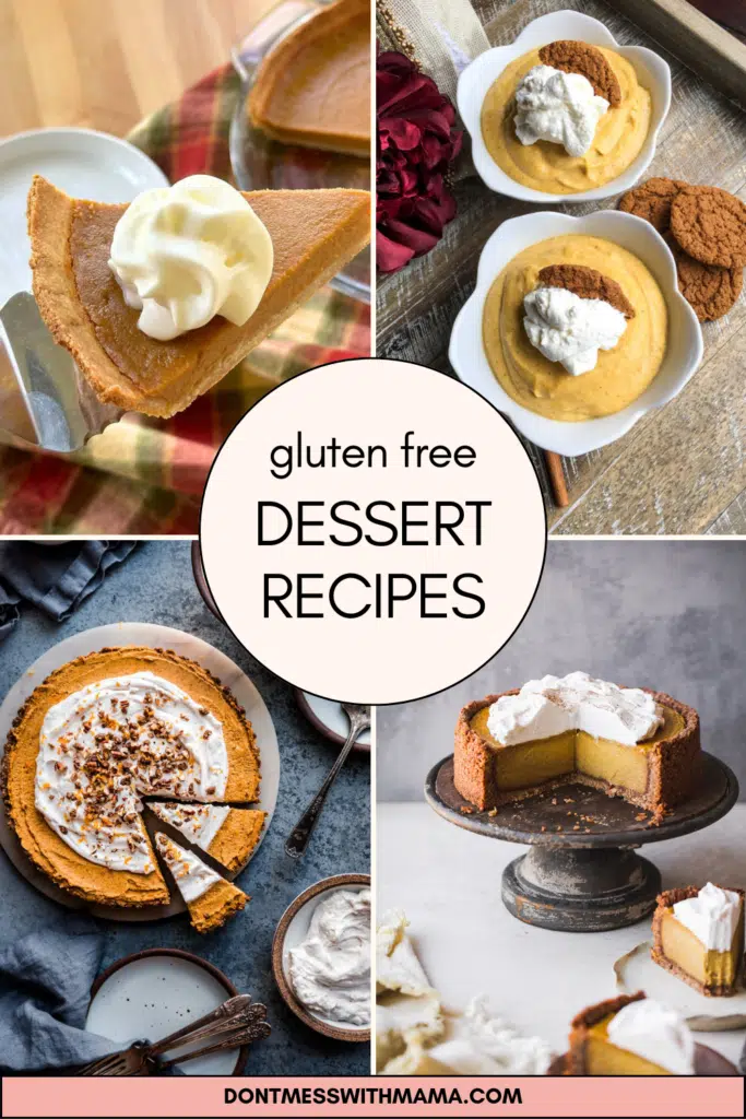 Gluten free Thanksgiving recipes - desserts