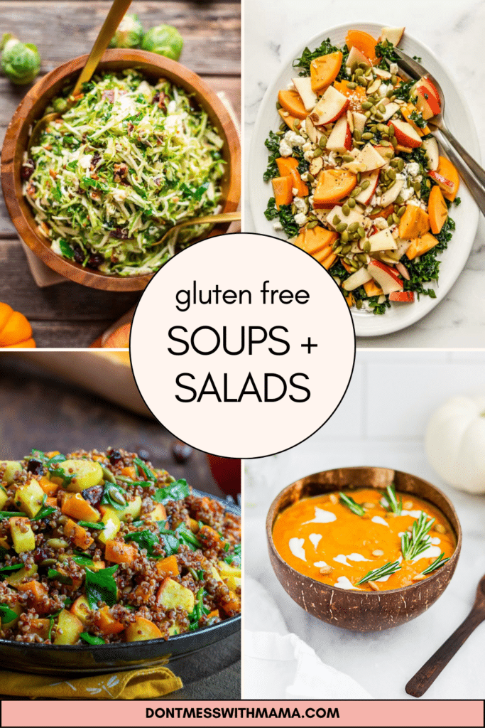 Gluten free Thanksgiving recipes - soups and salads